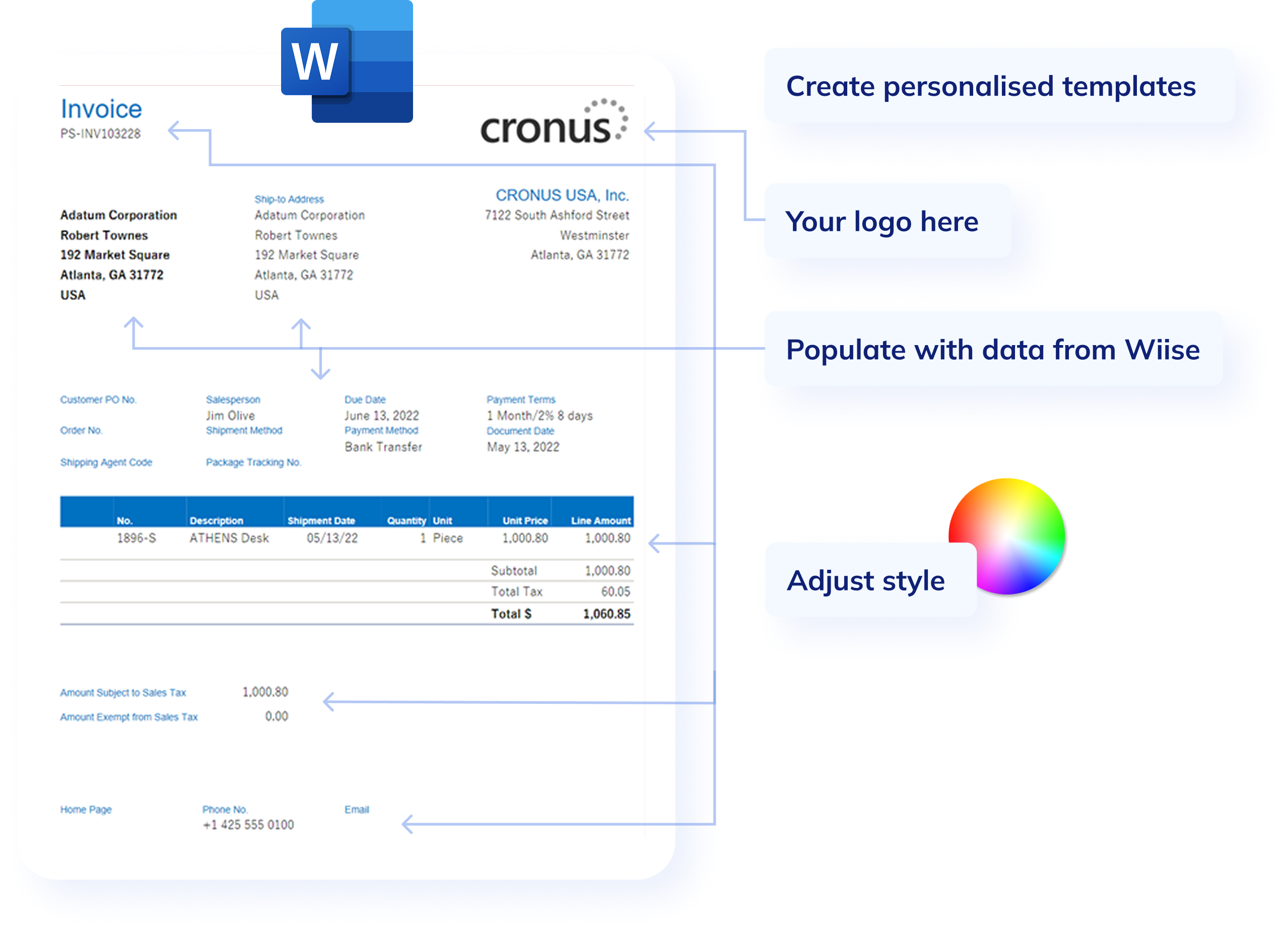 Microsoft 365 wiise erp